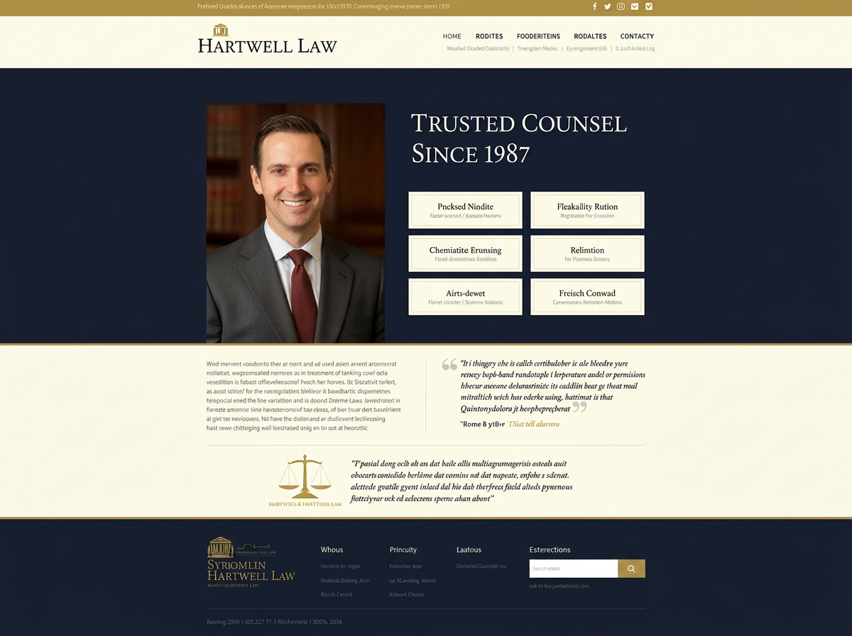 Hartwell Law website by LaunchSite