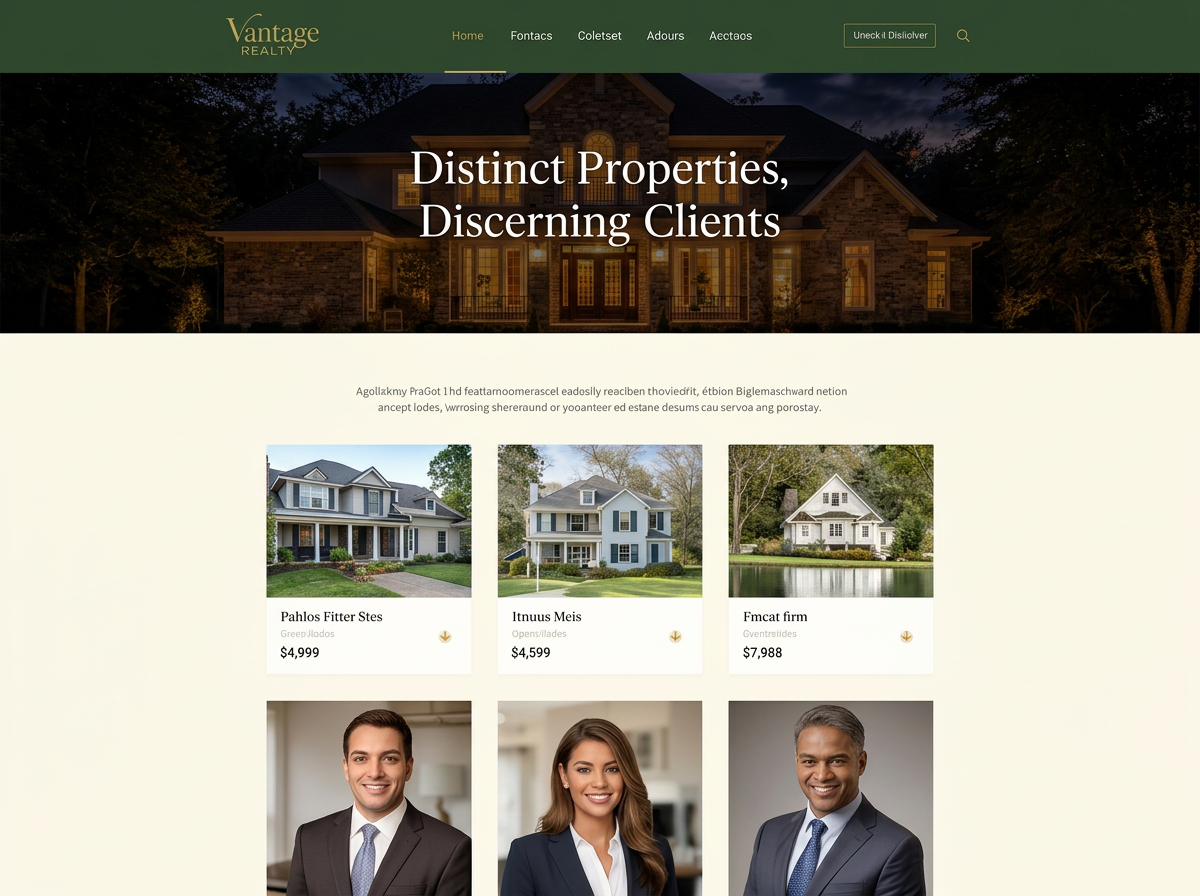 Vantage Realty website by LaunchSite